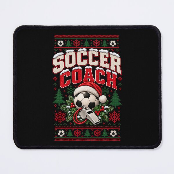 Item preview, Soccer Coach Christmas Gift Festive Knit Holiday Style designed and sold by Corvoria.