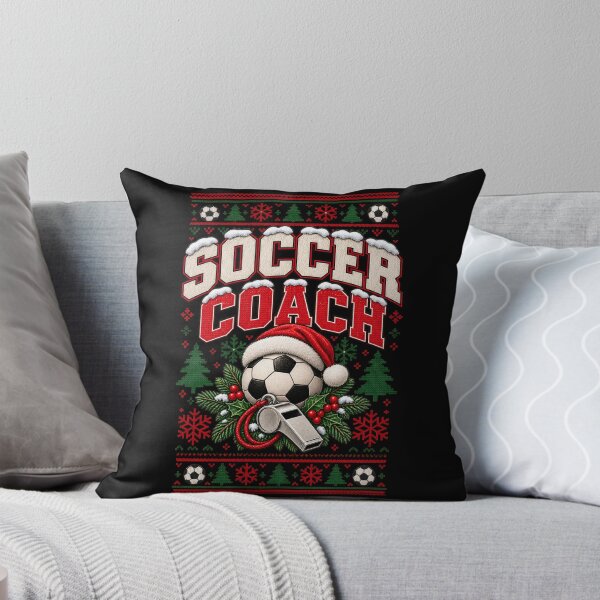 Item preview, Soccer Coach Christmas Gift Festive Knit Holiday Style designed and sold by Corvoria.