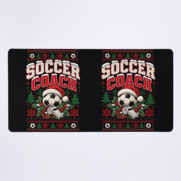 Item preview, Soccer Coach Christmas Gift Festive Knit Holiday Style designed and sold by Corvoria.