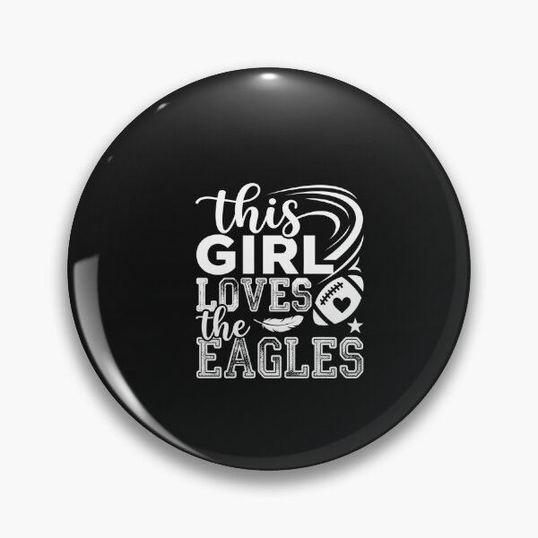 Item preview, This Girl Loves The Eagles Football Feather Heart Fan Tailgate designed and sold by New Art.