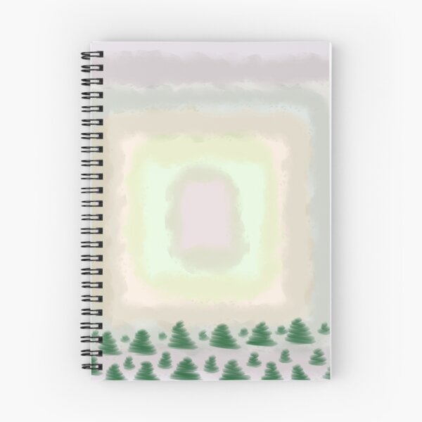 Item preview, Pastel Pine Tree Forest Frame Landscape designed and sold by Bywithrose instant studio.