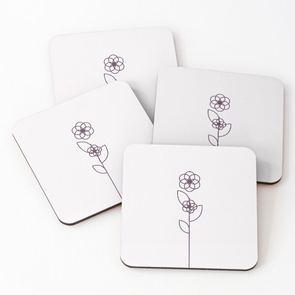 Item preview, Lavender Wildflower Line Art Print designed and sold by GBGCreations.