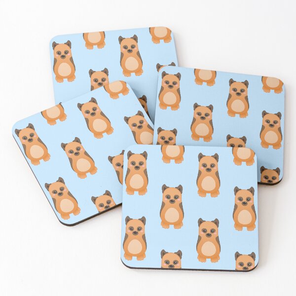 Item preview, Pattern of Cute Baby German Shepherd Dog - Kawaii Chibi illustration designed and sold by Agamaji.