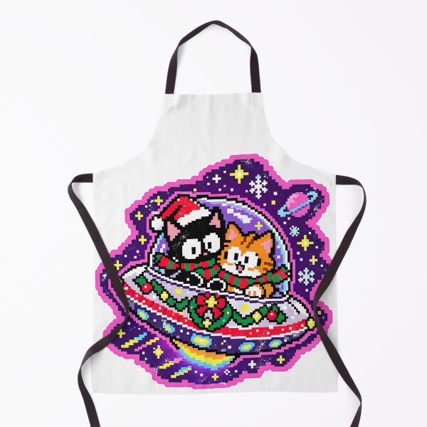 Item preview, Christmas Alien Cat Pixel Art T-Shirt designed and sold by DesignArtist.ia.