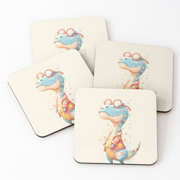 Item preview, Cute T-Rex Dinosaur Wearing Red Glasses    designed and sold by DesignByUmza.