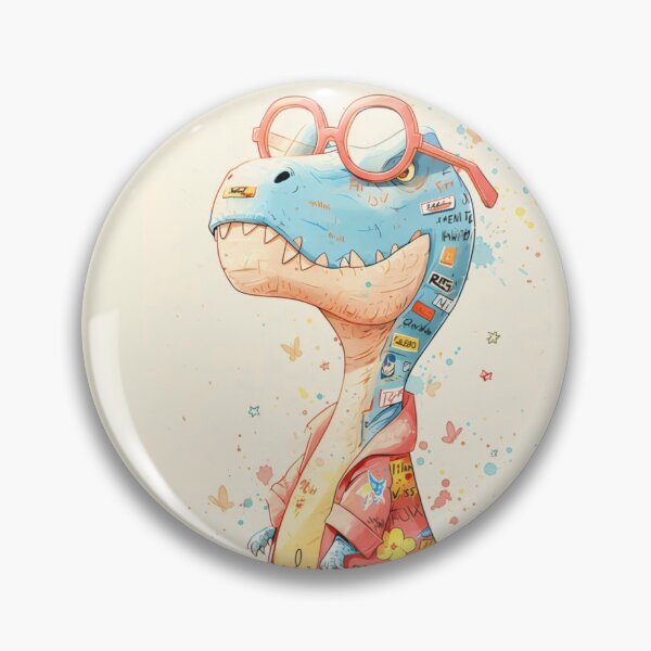 Item preview, Cute T-Rex Dinosaur Wearing Red Glasses    designed and sold by DesignByUmza.