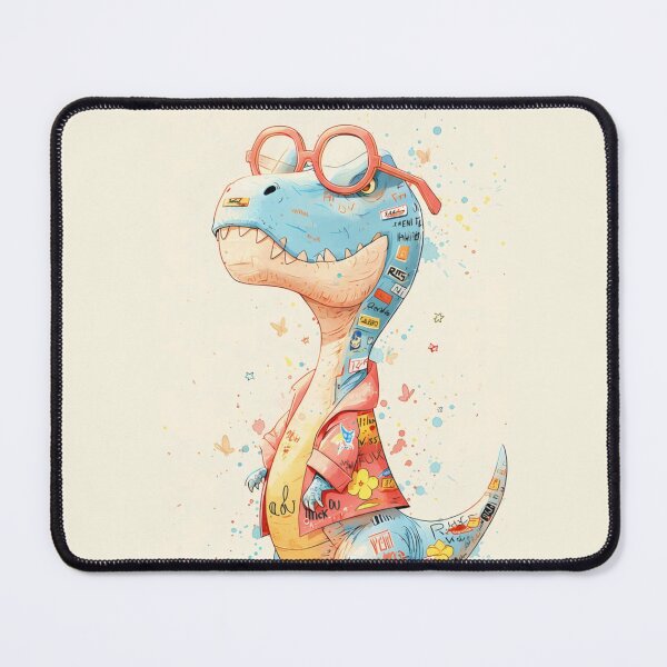 Item preview, Cute T-Rex Dinosaur Wearing Red Glasses    designed and sold by DesignByUmza.