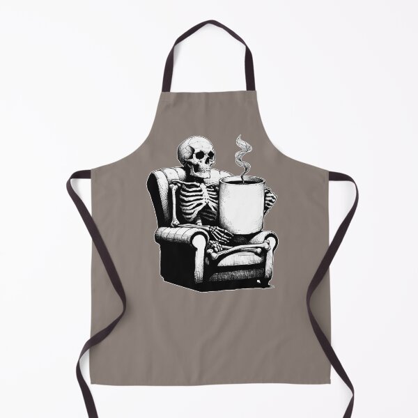 Item preview, Skeleton Sitting In Armchair Drinking Big Coffee  designed and sold by Lady-K-.