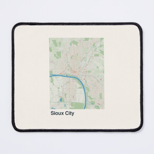 Item preview, Sioux City Minimalistic Map Art designed and sold by MapsNerd.