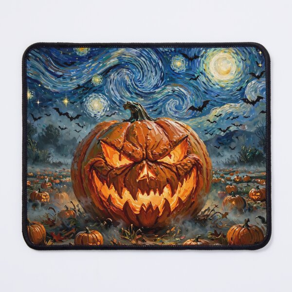 Item preview, Evil Jack-O’-Lantern under Starry Night designed and sold by Late Theory.