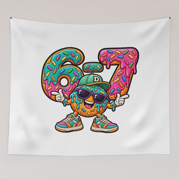 Item preview, 6 7 Six Seven Funny Cool Hoops Cartoon designed and sold by ArtDesignTp.