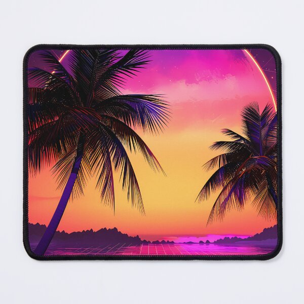 Item preview, Vaporwave Vision: 80s Synthwave Sunset with Star Grid designed and sold by Artdavesalzburg.