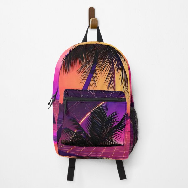 Item preview, Vaporwave Vision: 80s Synthwave Sunset with Star Grid designed and sold by Artdavesalzburg.