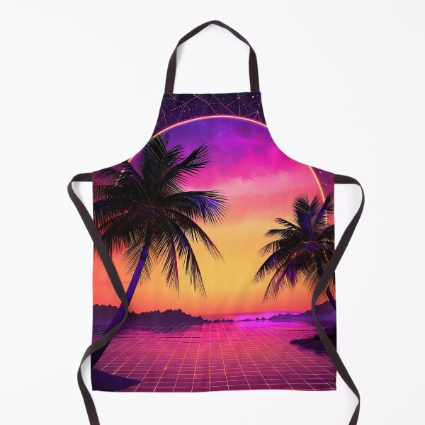 Item preview, Vaporwave Vision: 80s Synthwave Sunset with Star Grid designed and sold by Artdavesalzburg.