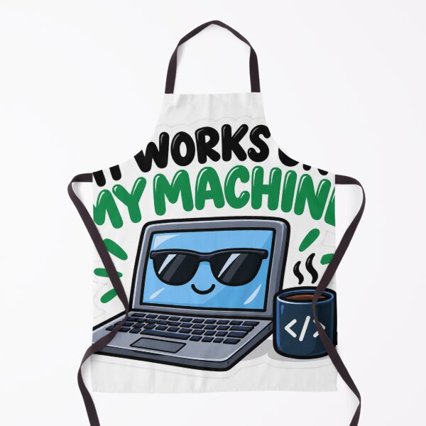 Item preview, It Works on My Machine – Funny Programmer Sticker designed and sold by Kushwaha18.