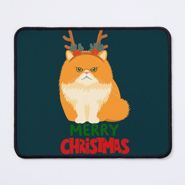 Item preview, Cute Persian Cat Merry Christmas Holiday Art designed and sold by stormk10.