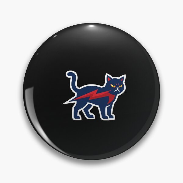 Item preview, Angry Black Cat Red Lightning Bolt Vintage Mascot Graphic designed and sold by New Art.