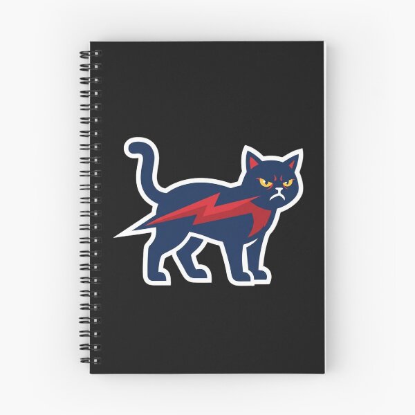 Item preview, Angry Black Cat Red Lightning Bolt Vintage Mascot Graphic designed and sold by New Art.