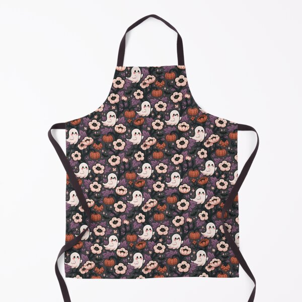 Item preview, Halloween Ghost Pumpkin Floral Pattern designed and sold by Derek Gillette.