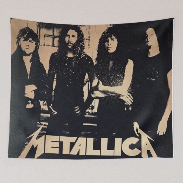 Item preview, Metallica Original Custom Vintage Music Band Tee Unique Poster Wall Art designed and sold by Cool Robot Bro..