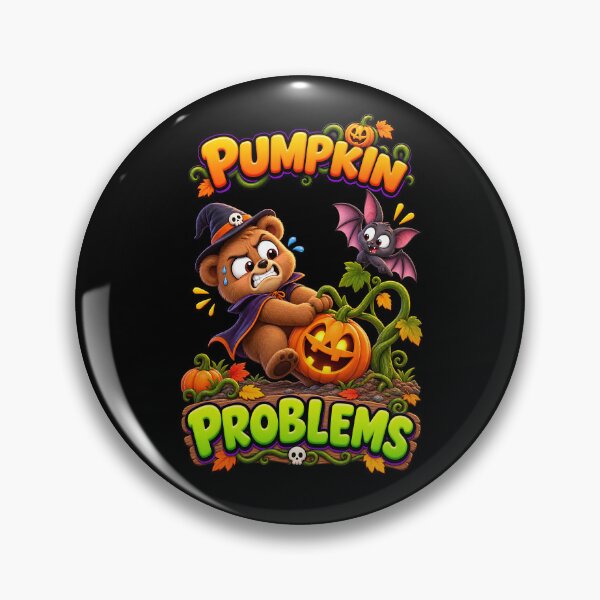 Item preview, Pumpkin Problems Funny Halloween Bear designed and sold by Yomere.