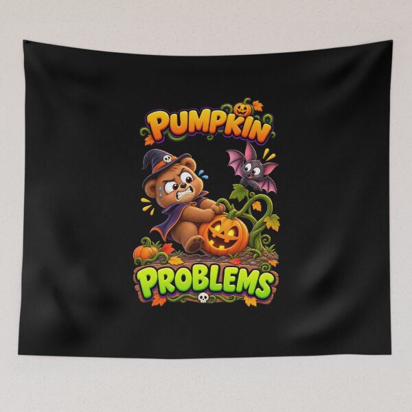 Item preview, Pumpkin Problems Funny Halloween Bear designed and sold by Yomere.