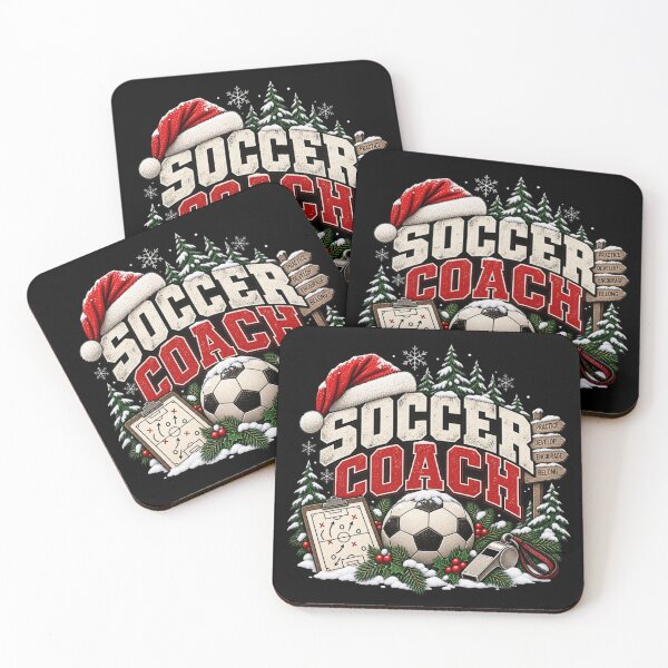 Item preview, Soccer Coach Christmas Gift Snowy Winter Holiday Style designed and sold by Corvoria.