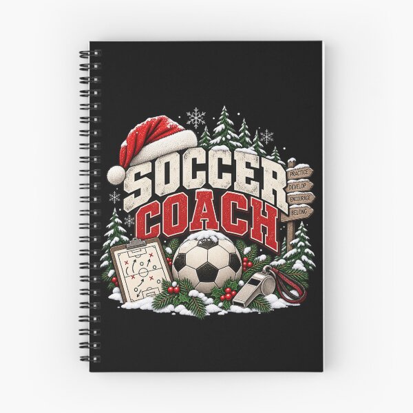 Item preview, Soccer Coach Christmas Gift Snowy Winter Holiday Style designed and sold by Corvoria.