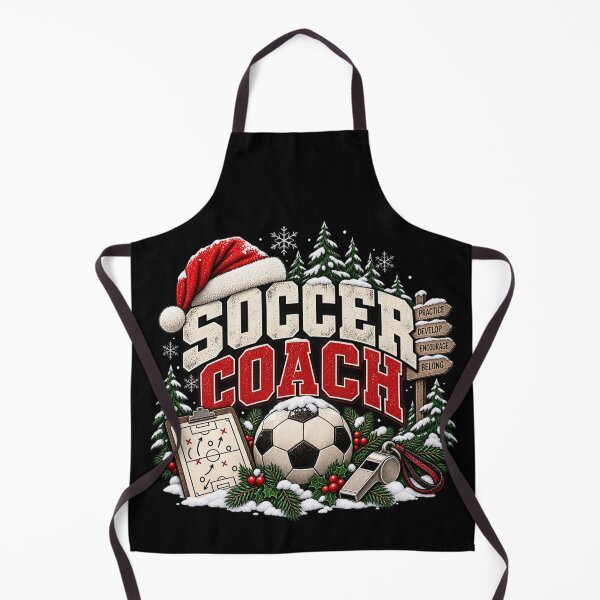 Item preview, Soccer Coach Christmas Gift Snowy Winter Holiday Style designed and sold by Corvoria.