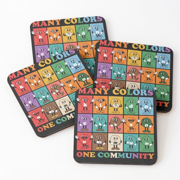 Item preview, Many Colors One Community Kindness Retro Candy Diversity Unity designed and sold by New Art.