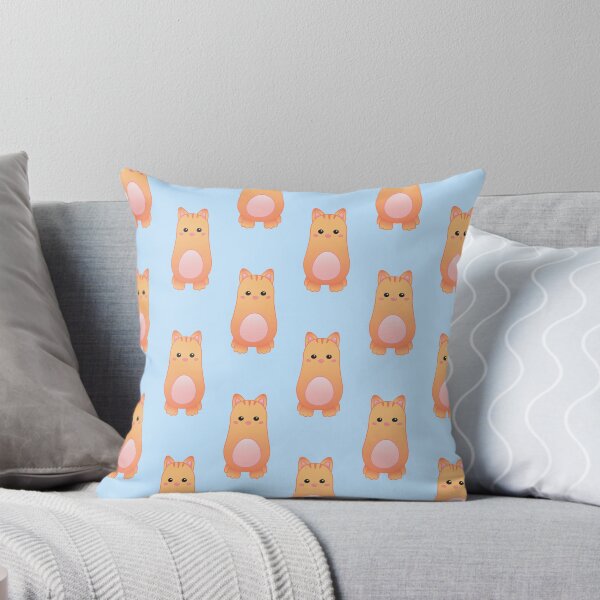 Item preview, Pattern of Cute Pastel Baby Orange Cat - Kawaii Chibi illustration designed and sold by Agamaji.