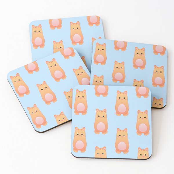 Item preview, Pattern of Cute Pastel Baby Orange Cat - Kawaii Chibi illustration designed and sold by Agamaji.