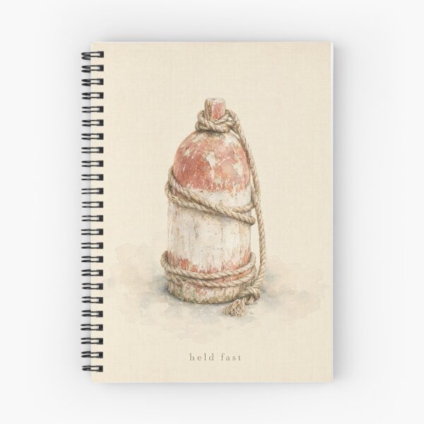Item preview, Held Fast Weathered Buoy Illustration | Coastal Wall Art designed and sold by FixationStudio.