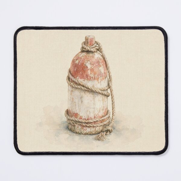 Item preview, Held Fast Weathered Buoy Illustration | Coastal Wall Art designed and sold by FixationStudio.