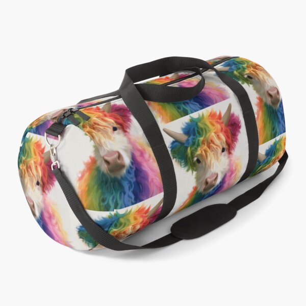 Item preview, Colorful Rainbow Cow – Creative Farm Animal Art designed and sold by WordPlayStudio.