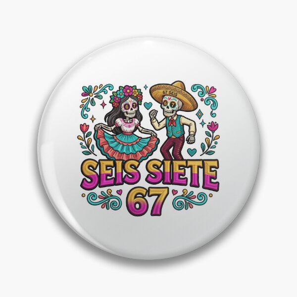 Item preview, Seis Siete 67 Festive Day Of The Dead Couple designed and sold by ArtDesignTp.