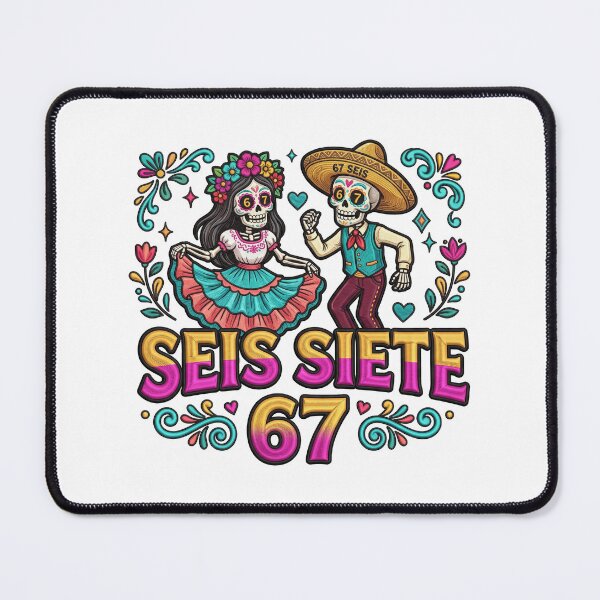 Item preview, Seis Siete 67 Festive Day Of The Dead Couple designed and sold by ArtDesignTp.