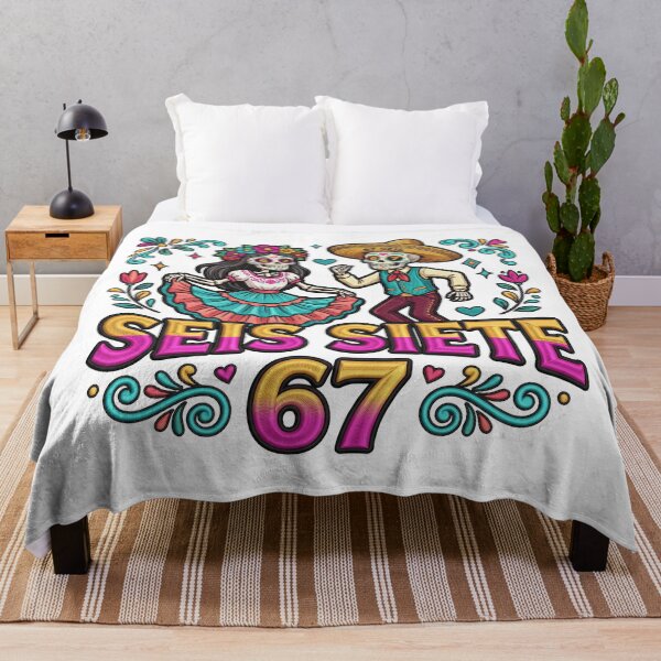 Item preview, Seis Siete 67 Festive Day Of The Dead Couple designed and sold by ArtDesignTp.