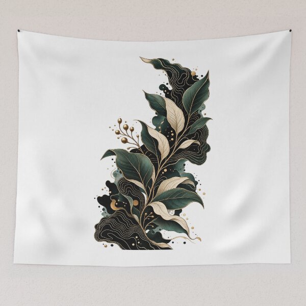 Item preview, Dark Botanical Topographic Abstract designed and sold by GingaArt.