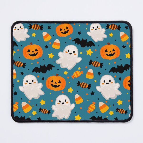 Item preview, Kawaii Halloween Ghosts & Pumpkins Pattern Sticker designed and sold by tviyluv.