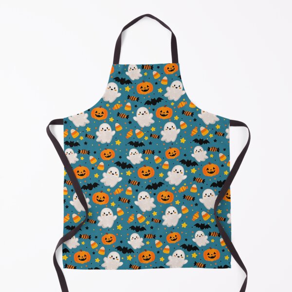 Item preview, Kawaii Halloween Ghosts & Pumpkins Pattern Sticker designed and sold by tviyluv.