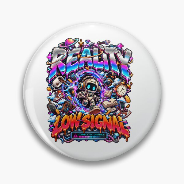 Item preview, Reality Loading – Funny Glitch Robot Connection Unstable Y2K Cyberpunk designed and sold by NarpLTD.