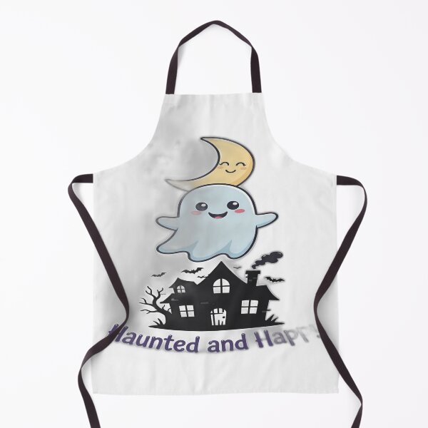 Item preview, Haunted And Happy Halloween Shirt, Cute Ghost Haunted House T-Shirt designed and sold by AdliUltra.