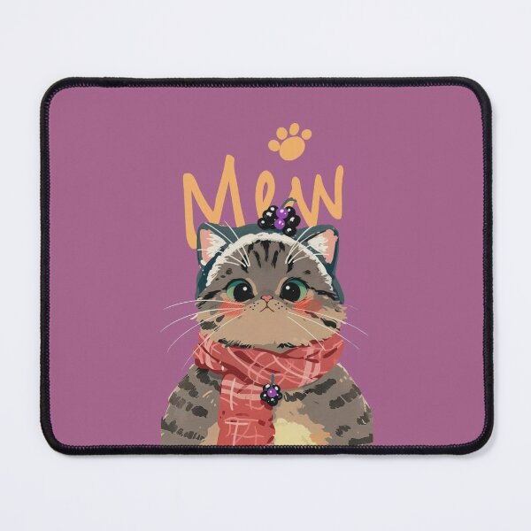 Item preview, Cute Tabby Cat in Cozy Winter Scarf designed and sold by DesignByUmza.