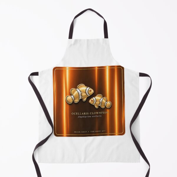 Item preview, Ocellaris Clownfish Pair in Gold Metallic Reef Art designed and sold by KenworksDigital.