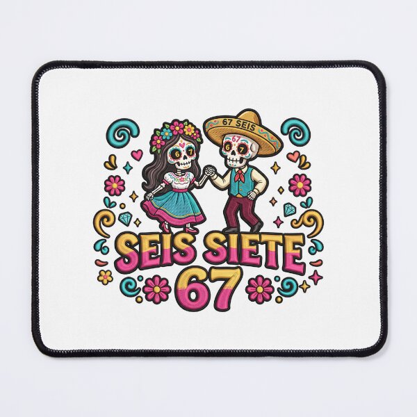 Item preview, Seis Siete 67 Day Of The Dead Colorful Couple designed and sold by ArtDesignTp.