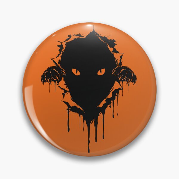 Item preview, Black Cat Breaking Out Creepy Halloween Art designed and sold by cabana.space.