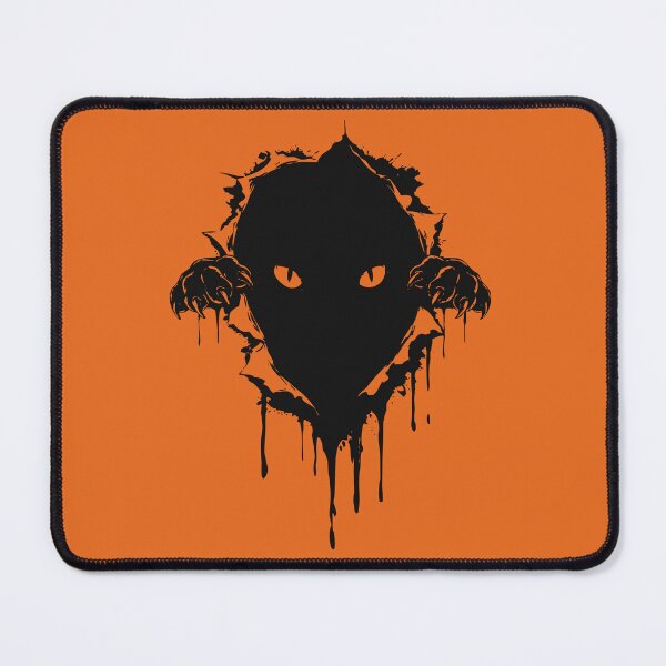 Item preview, Black Cat Breaking Out Creepy Halloween Art designed and sold by cabana.space.