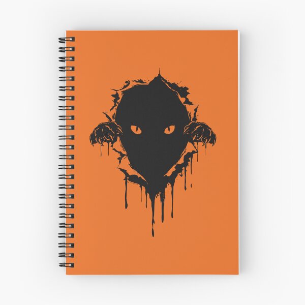 Item preview, Black Cat Breaking Out Creepy Halloween Art designed and sold by cabana.space.