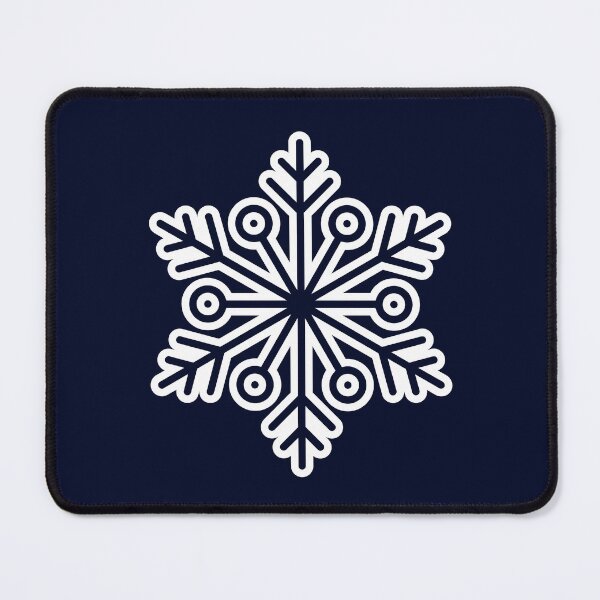 Item preview, Minimalist Winter Snowflake Deep Oceanic Navy Seamless Pattern Art designed and sold by Jyoti Digital Artist.